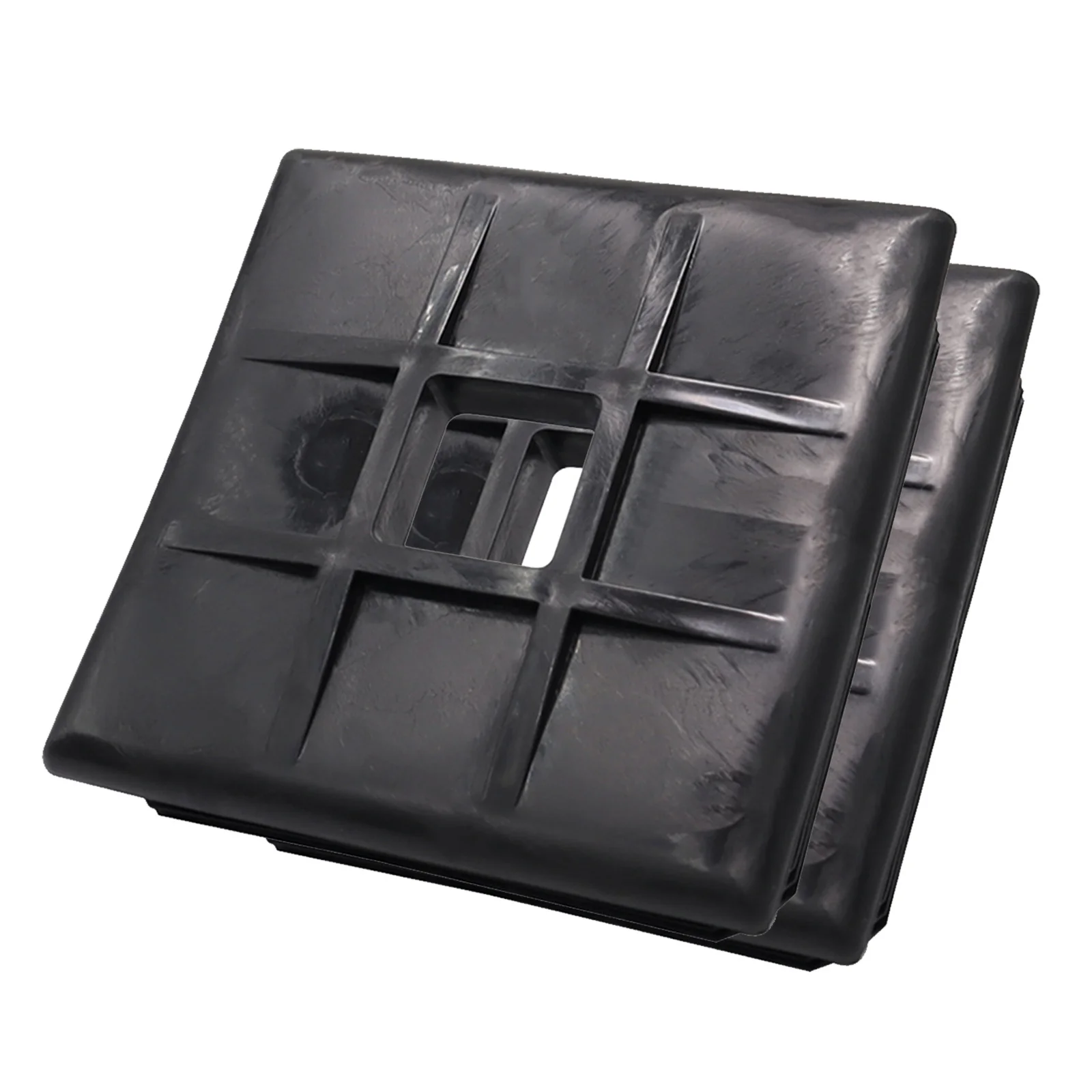 

2pcs Rv End Cap 4 Inch Square Bumper Plug For Camper Travel Trailer Sewer Hose Cover Abs Durable Rear Bumper Caps