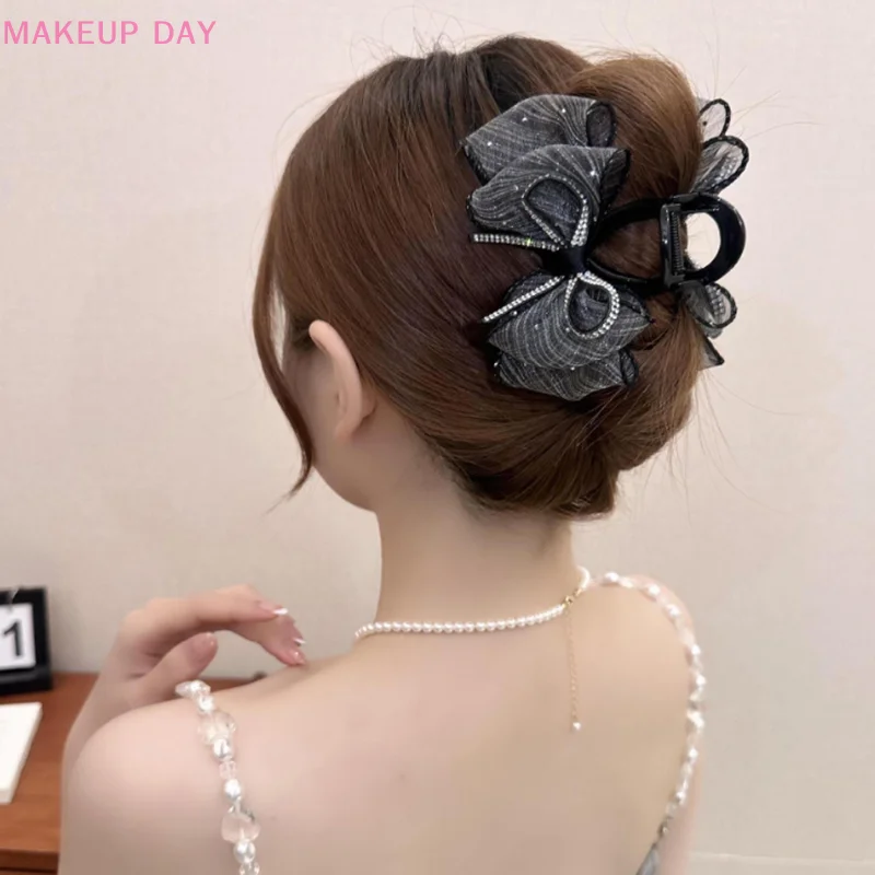 Pinces à cheveux en tissu pour femmes, épingle à cheveux de style coréen, pinces à cliquet requin, accessoires pour cheveux pour filles, mode, nouveau