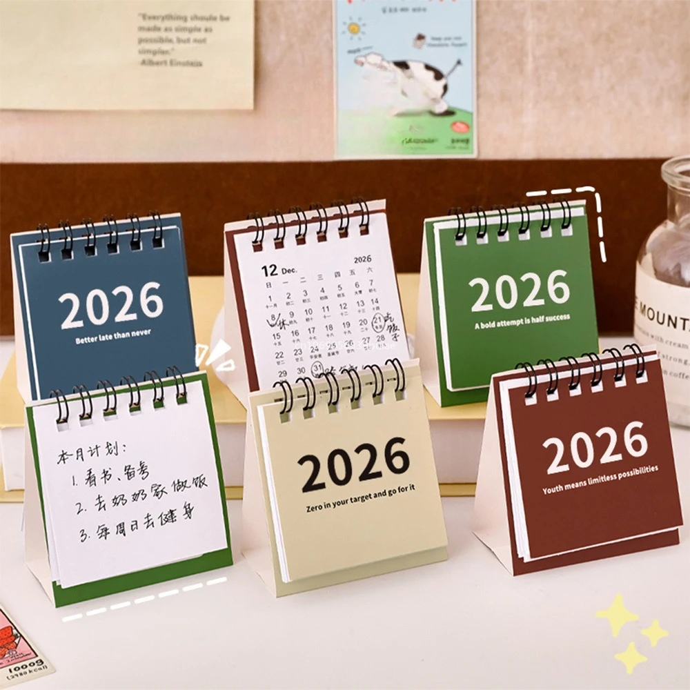 2026 تقويم سطح المكتب مخطط سطح المكتب الصغير هذا الشهر التقويم طالب الإبداعية عالية الجودة مكتب التقويم الصغير