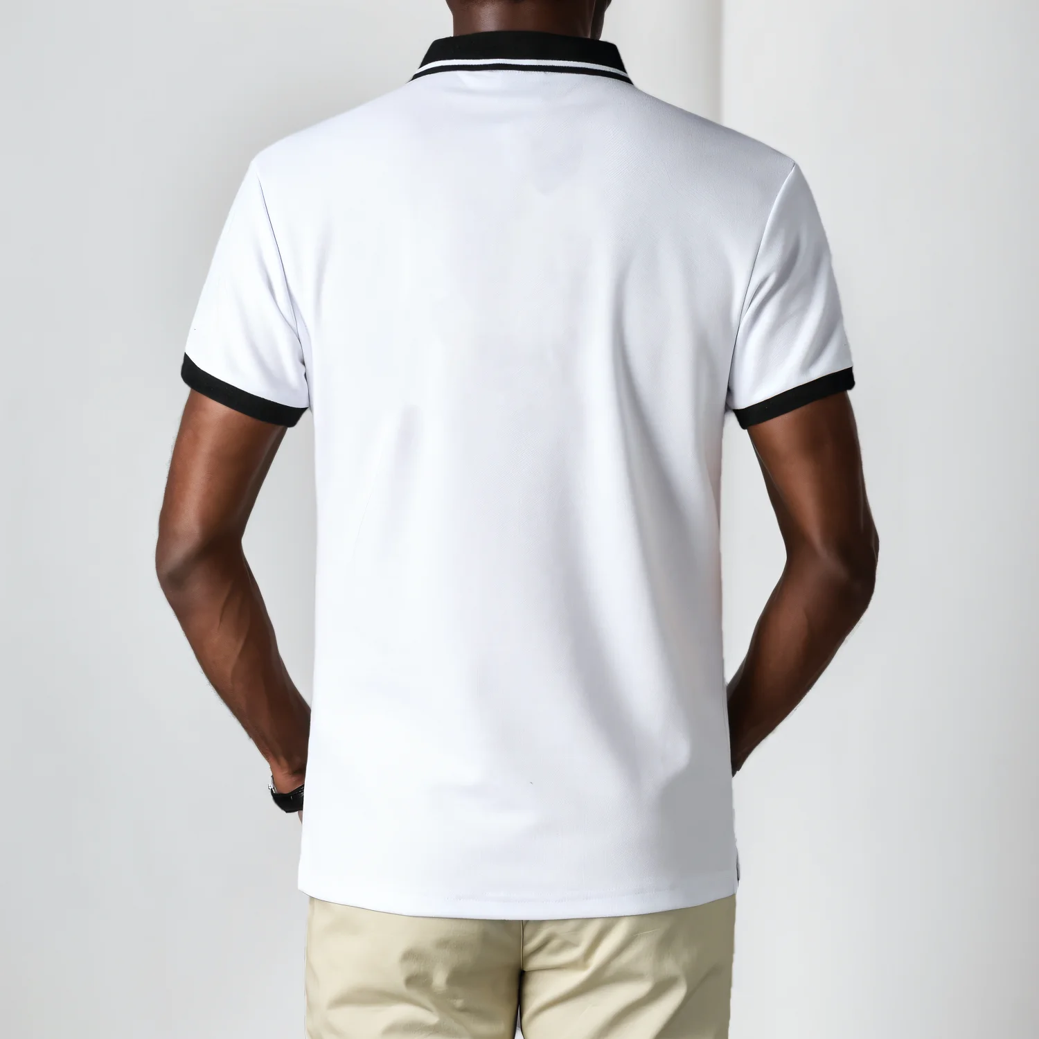 Summer Men's Polo Shirt Classic Miami Embroidery Short Sleeve Casual Sports White Collar T-SHIRTS XS