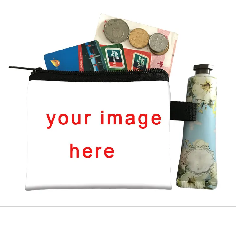 DIY Customize Your Logo Image Name Coin Purse Ladies Coin Purse Boys Girls Wallet Coin Purses Girl Wallet Mini Bag Money Bag