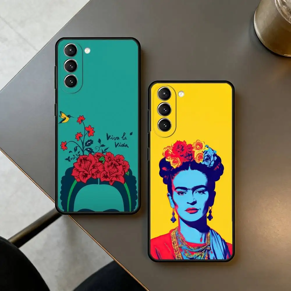 F-Frida-s K-Kahlo-g Art  Phone Case For Samsung S26,S25,S24,S23,S22,S21,S30,Ultra,Plus,Fe,Lite,Note,10,Black Cover