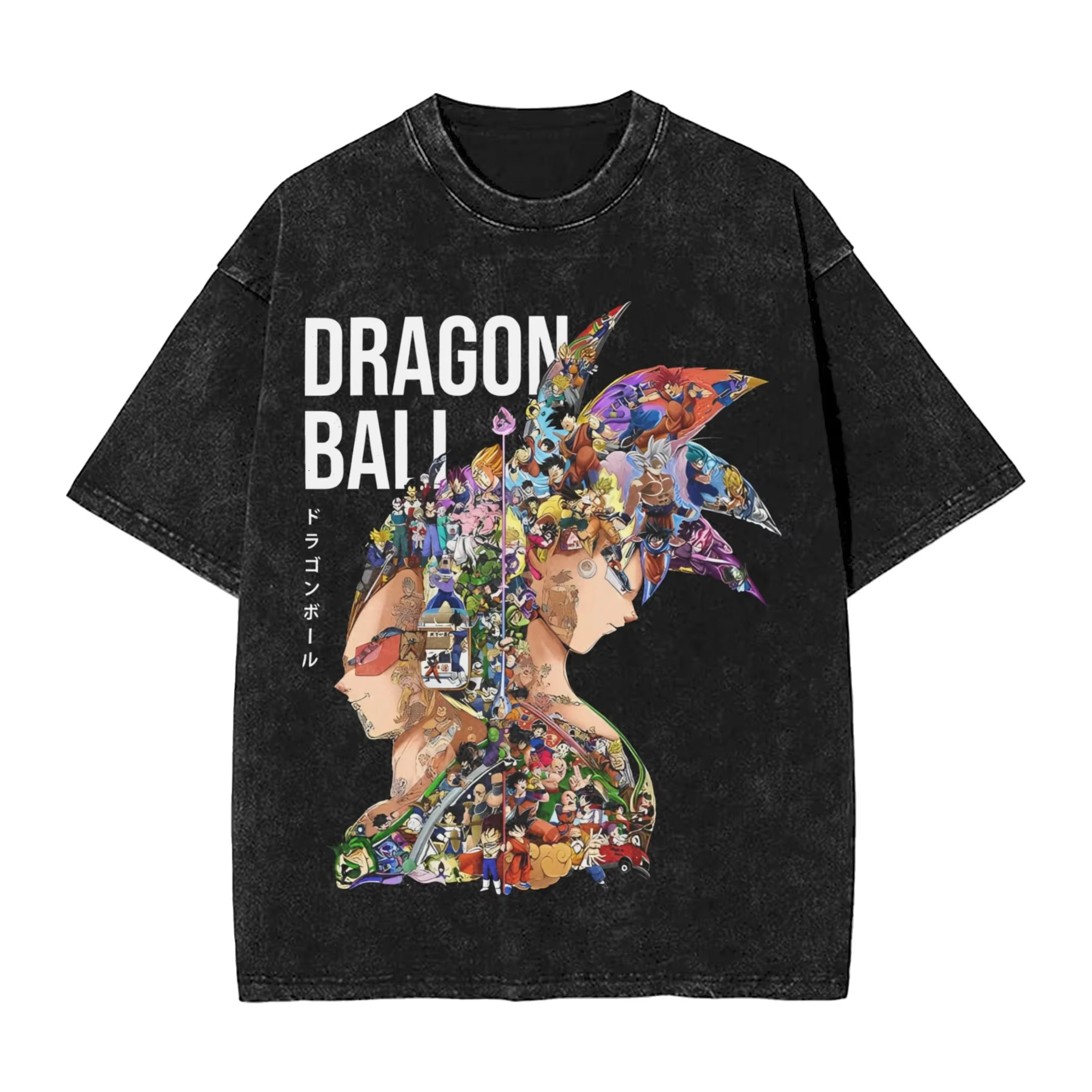 2025 Dragon Ball DragonBall Anime camiseta Hip Hop lavado camisetas de calle de manga corta moda para hombres mujeres ropa de calle Tops camisetas