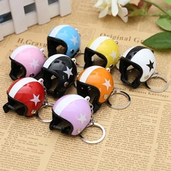 Motorcycle Club Helmets Keychain Souvernir Metal Rings Key Chains Bags Pendant Car Interior Ornament Keyrings Fans Gift Creative