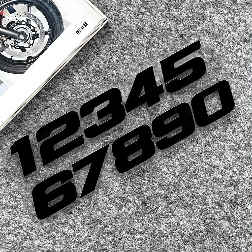 عدد 1234567890 ملصقات السيارات العاكسة دراجة نارية سكوتر موتو ديكور ملصق مائي اكسسوارات لكاواساكي Z900 Z1000 Z650 ER6N
