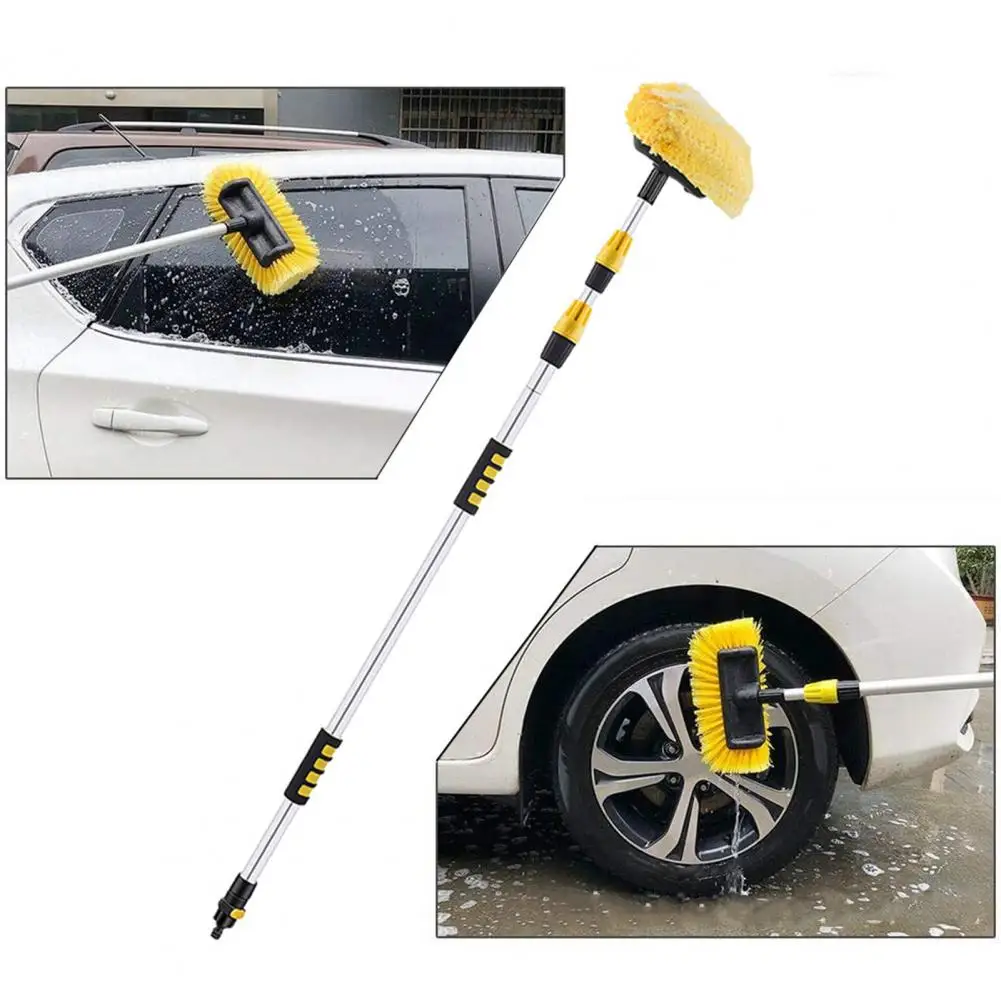 

Durable Auto Brush Soft Bristle Car Brush with Detachable Handle On/off Switch Scratch-free Vehicle Cleaner for Car Exterior Car