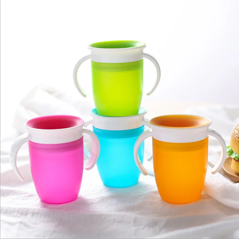 360 Degree Rotating Baby Drinking Cup Baby Anti-Choke Cup Drinking Cup with Handle
