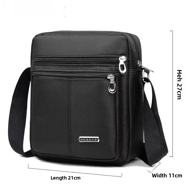 

Oxford Cloth Men's Shoulder Bag Casual Canvas Crossbody Bag Business Mobile Phone Bag Leisure Backpack Small Size