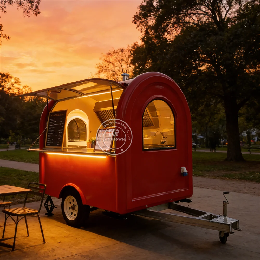 

Custom Street Food Cart Outdoor Catering Trailer Hot Dog Towable Food Trailer Coffee Ice Cream Cart Mobile Food Truck