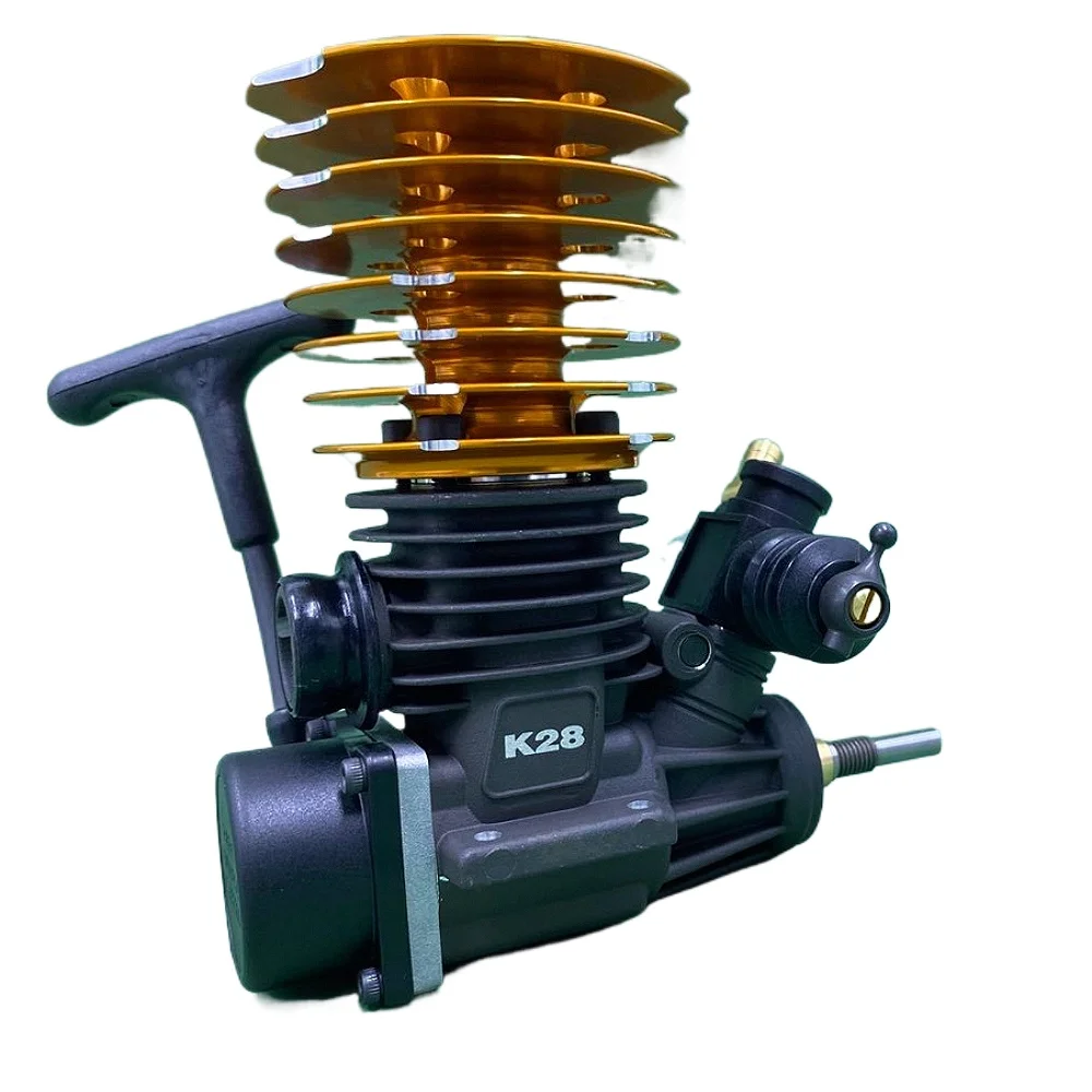 

K28 28-уровневый металлический двигатель 4,6 куб.см, масштаб 1:8, тяговый запуск, мощный пульт дистанционного управления, внедорожный двигатель Monster Truck, модель игрушки