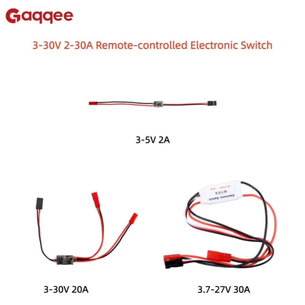 High-current Remote-controlled Electronic Switch, 3–30V Model Aircraft and Drone Switch Module, PWM Signal Control Module