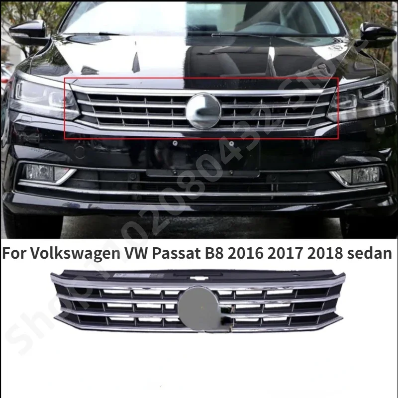 For Volkswagen VW Passat B8 2016 2017 2018 sedan/Alltrack/Variant FRONT GRILL bumper grille ABS black Grill grill