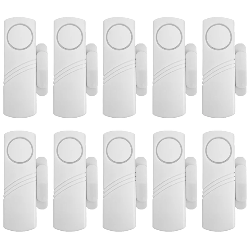 إنذار مغناطيسي للباب، مستشعر فتح الباب مضاد للسرقة، 10 قطع إنذار لاسلكي للباب والنافذة مضاد للسرقة