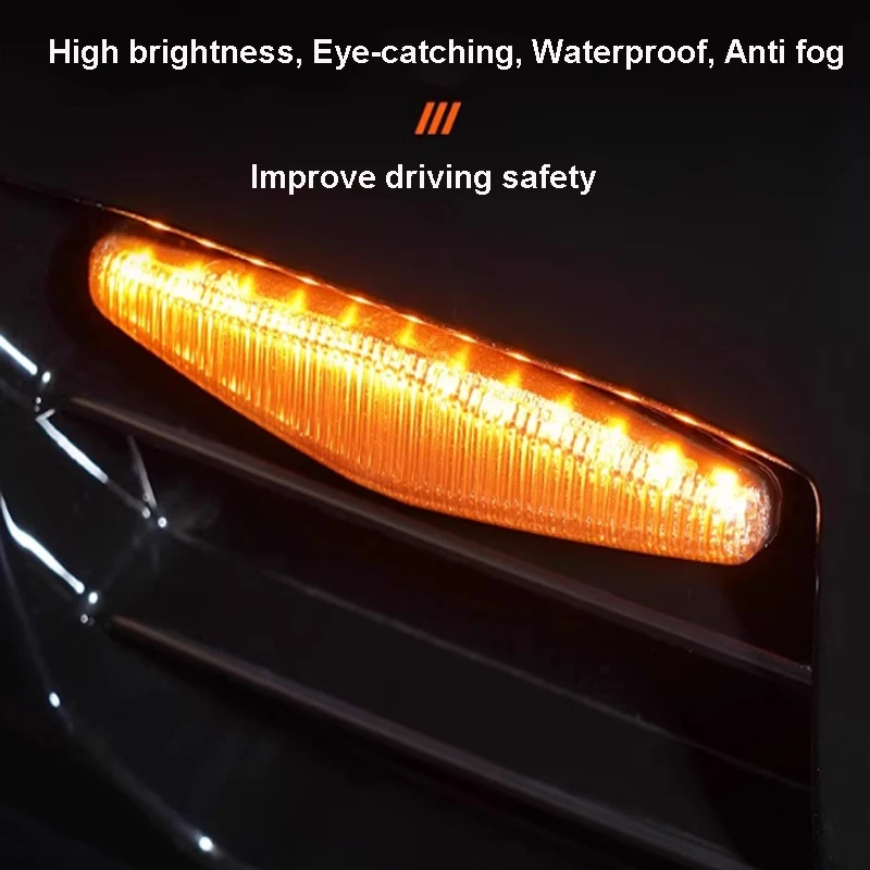 ل BYD معادلة ليوبارد 8 2024-2025 سيارة الأوسط صافي LED ضوء الزخرفية السيارات المصد الأمامي اكسسوارات الإضاءة الخارجية #3