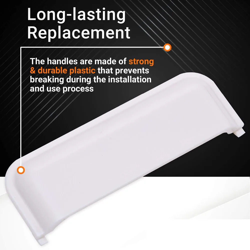 2Pieces Suitable for W10861225 W10714516 Clothes Dryer Door Handle Replacement Parts Replacement AP5999398 PS11731583