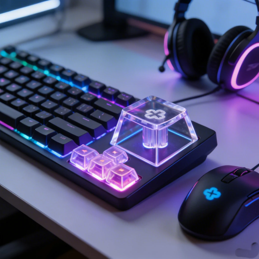 R4 Transparent ABS Keycaps for Mechanical Keyboard, Backlit Unlettered, Cherry Gateron, Matte Anti-Ghosting, 6/10PCS
