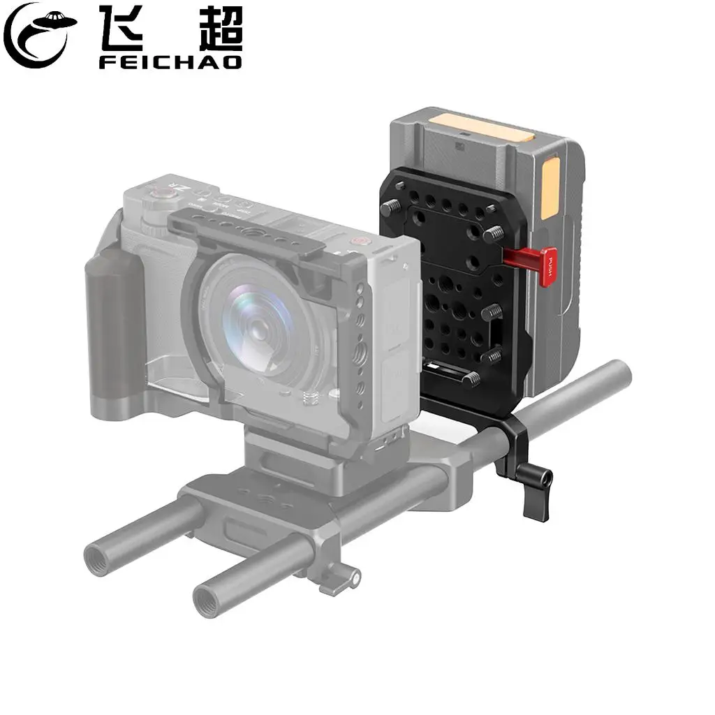 

Адаптер-плата V-Mount с двойным зажимом 15 мм для крепления аккумуляторов V-Lock, стандартный адаптер-плата V-Mount для питания DSLR-камер и видеооборудования