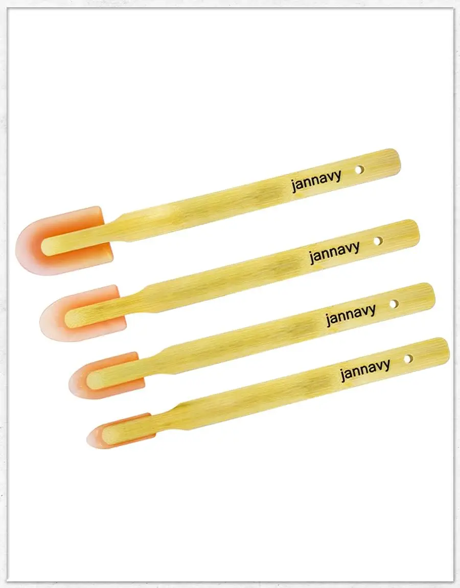4-Piece Rubber Caulk Finishing Tool Set - Sculpt, Level, Smooth Out Caulking for Bathroom, Kitchen, Floor