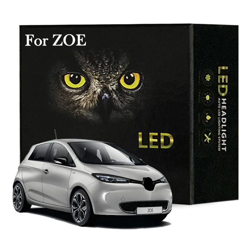 

9pcs Led Interior Light Kit For Renault For ZOE ZE 2013 2014 2015 2016 2017 2018 LED Bulbs Canbus Error Free