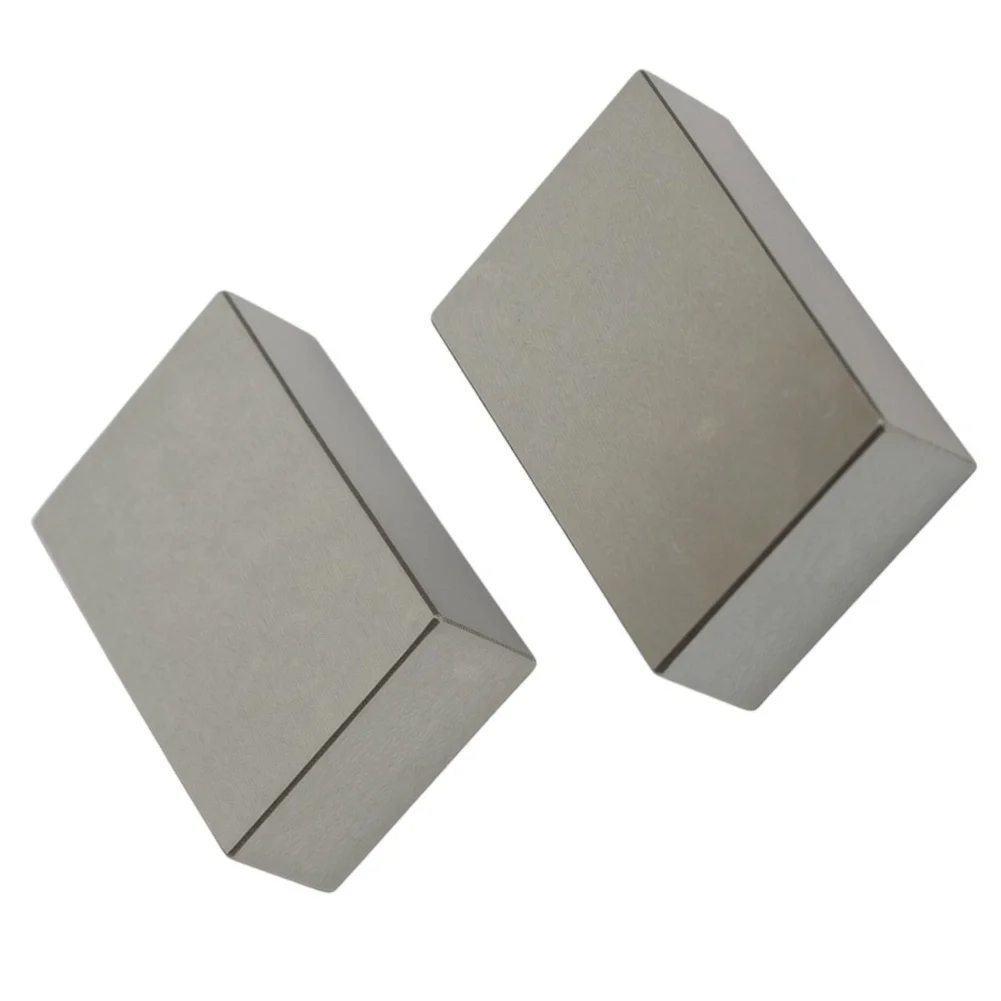 Hardened Steel Gauge Blocks 25 50 75 mm No Hole Solid Pair for CNC Setup Accuracy and Workshop Dimensional Control