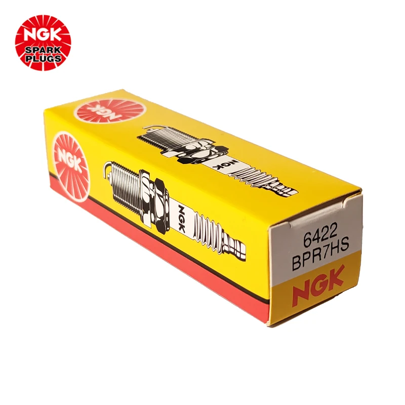 NGK motorcycle spark plug BPR7HS Suitable for Big Yangtze River Jinan light riding Wangjiang motorcycle silver steel(1pcs)