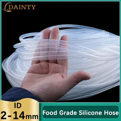 Food Grade Transparent Silicone Rubber Hose VMQ Hoses Inner Diameter 2 2.5 3 4 5 6 7 8 10 12 14 mm Flexible Clear Silicone Tube