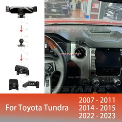Car Phone Holder Mobile Mount Stand For Toyota Tundra 2007-2023 Adjustable GPS Special Navigation Bracket Accessories