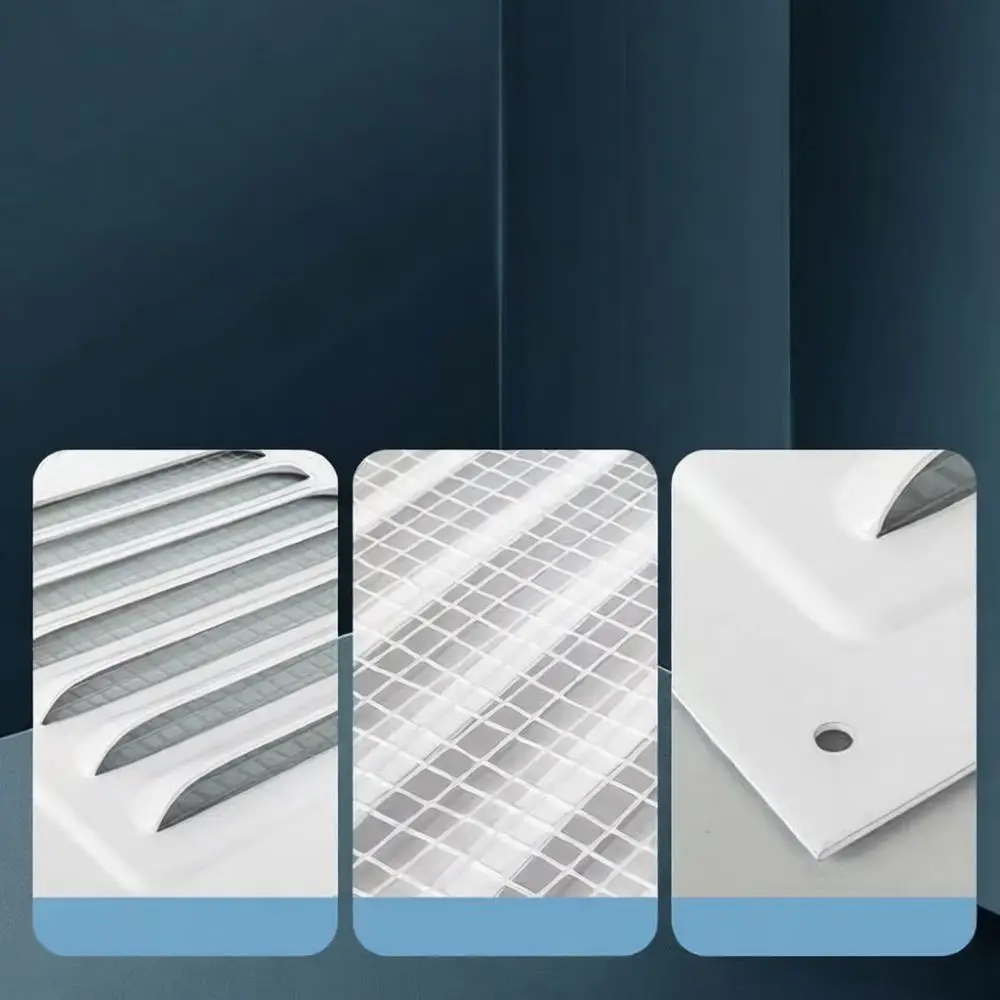 Metal Louver Wall Air Vent Cover Weatherproof Exhaust Grille External Ventilation Duct Protector Steel Shutter Terminal