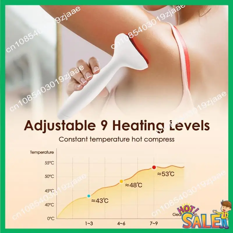 New Arrival Electric Gua Sha Facial Massager 9-Level Heat Shock And Bian Stone Tool For Puffiness Relief (Face/Neck/Eyes)