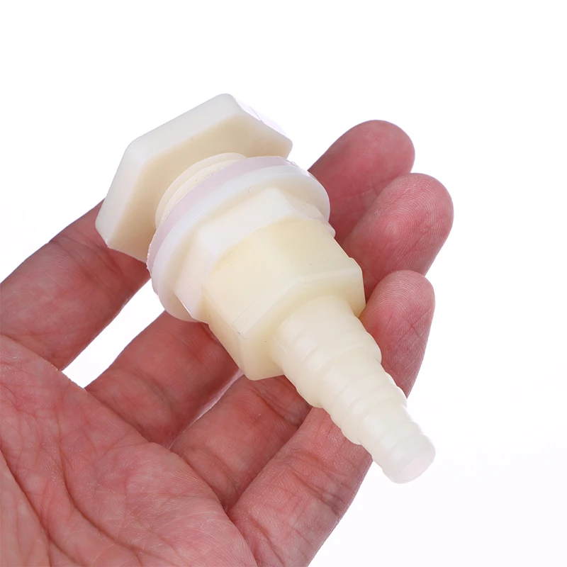 2PCS Plastic Connector Poultry Pet Farming Chicken Rabbit Drinker Barbed Pagoda Joint Coupling Water Tank Hose Outlet Inlet