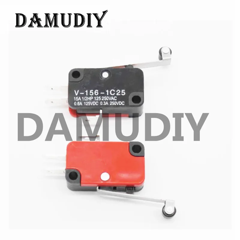 5PCS/10PCS V-156-1C25 15A The micro switch, Push Button SPDT Momentary Snap Action Limit switch, travel switch