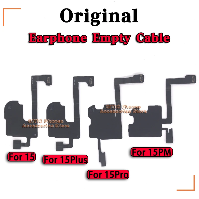 10-50Pcs/Lot Original Ambient Light Sensor Sound Earphone Speaker Empty Inductive Flex Cable For iPhone 15 15Plus 15 Pro Max