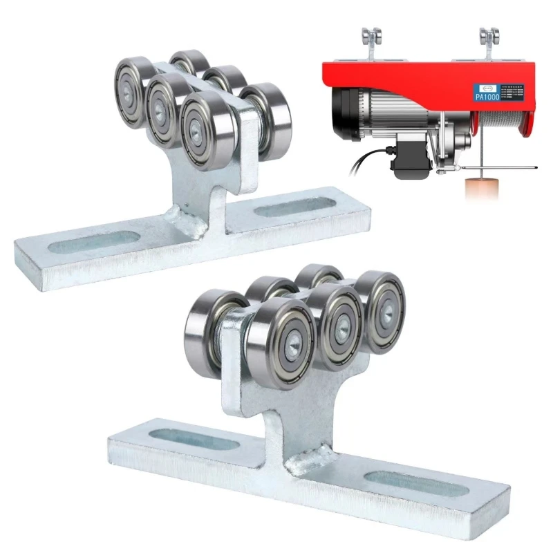 T Type Pulley Track Wheel Trolley Assembly for Multiple Working Positions