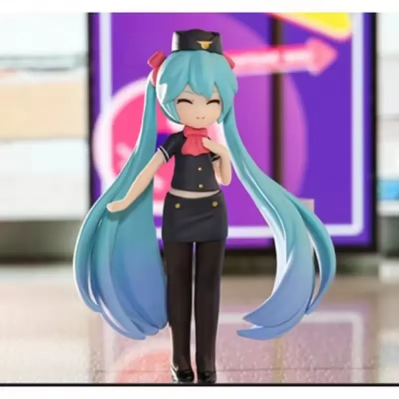 ของแท้Hatsune MikuอะนิเมะAction Figure Series Actionอาชีพฉาก 10 ซม.-14 ซม.Pvcตกแต่งรูปของเล่นของขวัญกล่องตาบอด