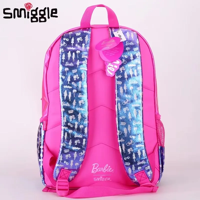 Sac à dos Barbie pour filles, sacoche de déjeuner, porte-crayon, chariot à bras, cadeaux pour étudiants, tendance