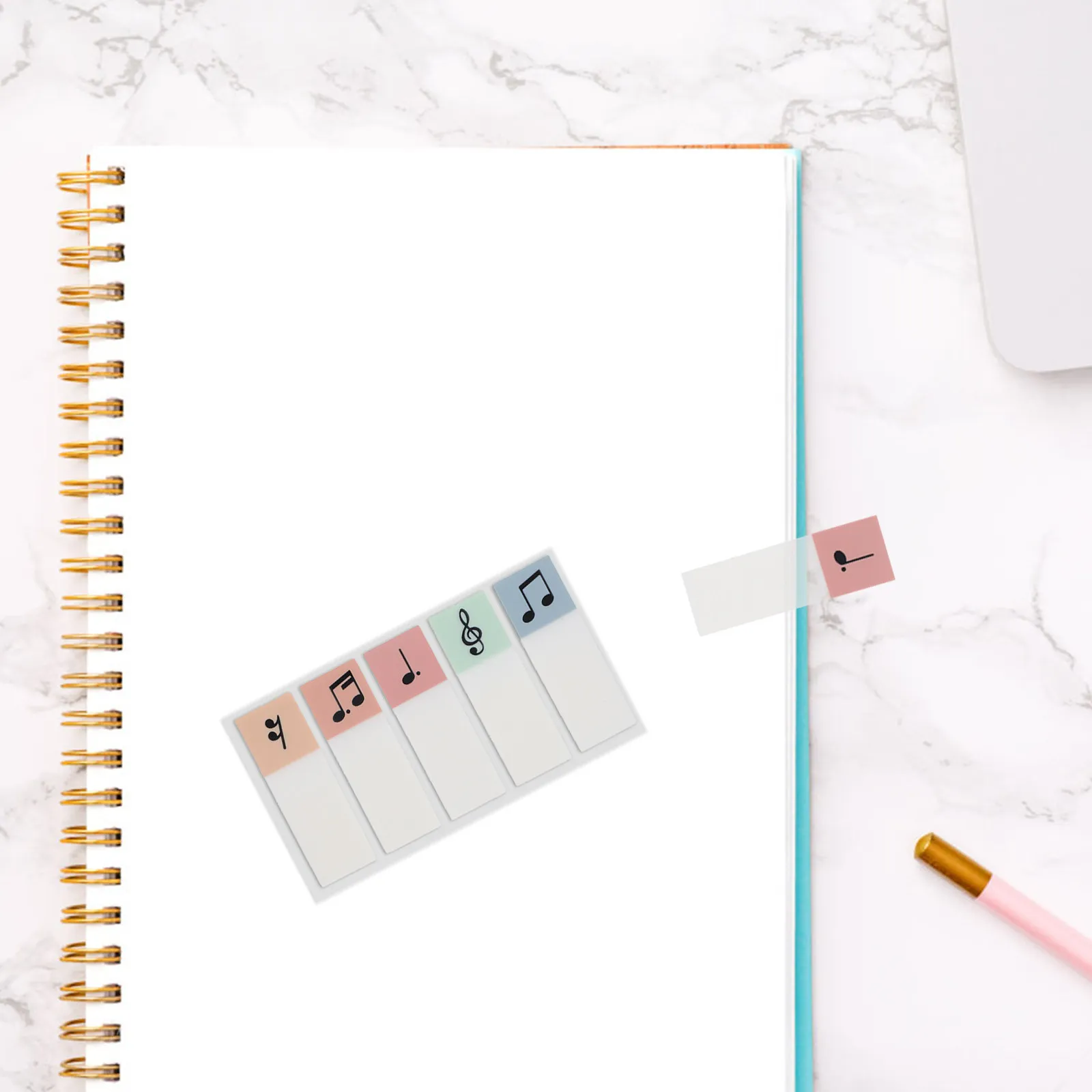 20Sets Book Sticky Tabs For Study Notes Book Music Transparent Page Markers Clear Writable Index Organizing