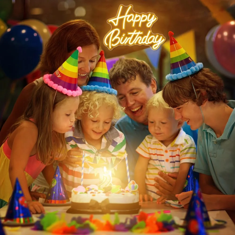 LED النيون عيد ميلاد سعيد النيون جدار الفن غرفة نوم غرفة المعيشة حفلة خلفية مصباح ديكور تضيء علامة USB بالطاقة #5