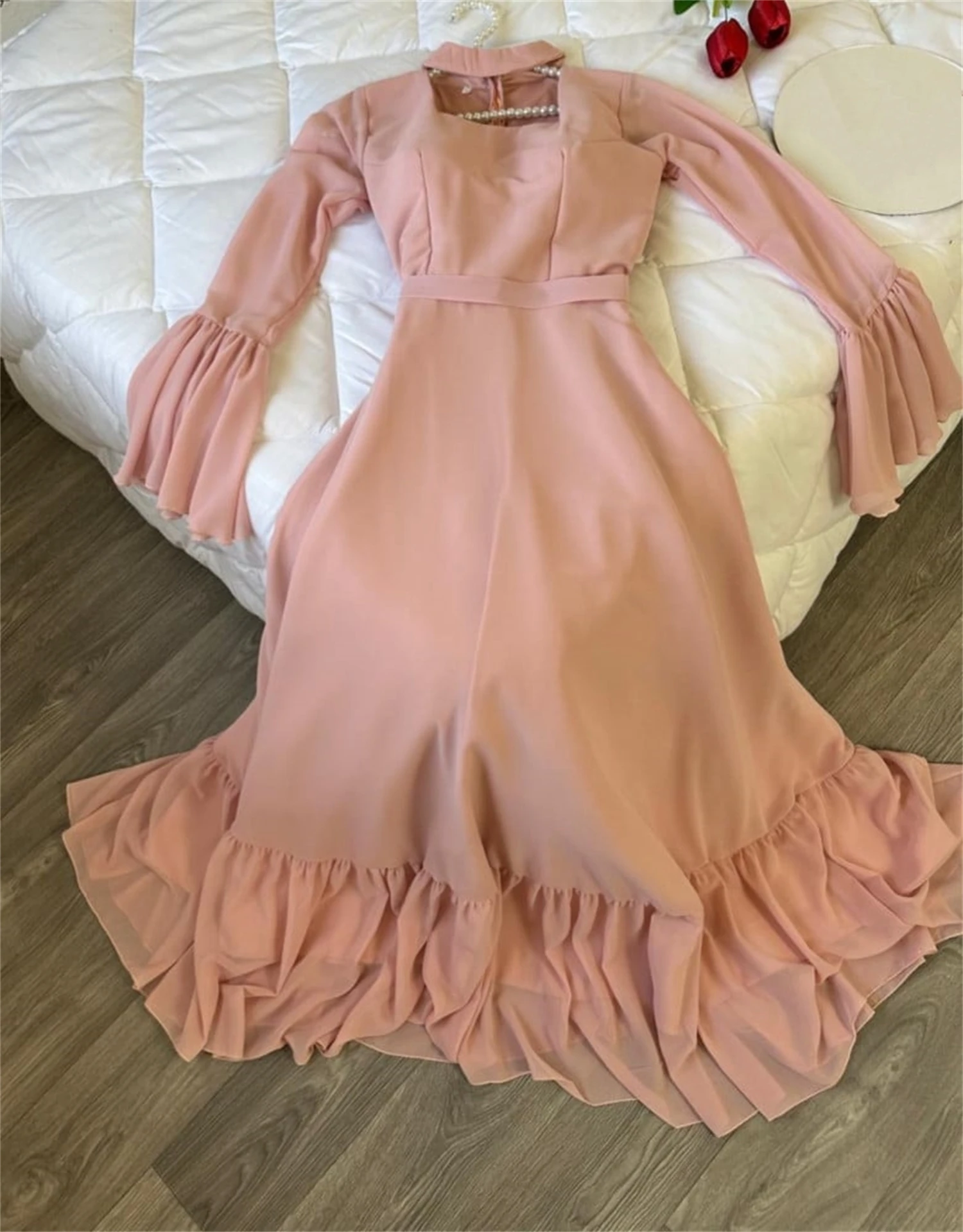 Abschlusskleid, langes Hochzeitskleid für Damen, elegante Luxus-Abendkleider, maßgeschneiderte Cocktailkleider für den Abschlussball, Rosa