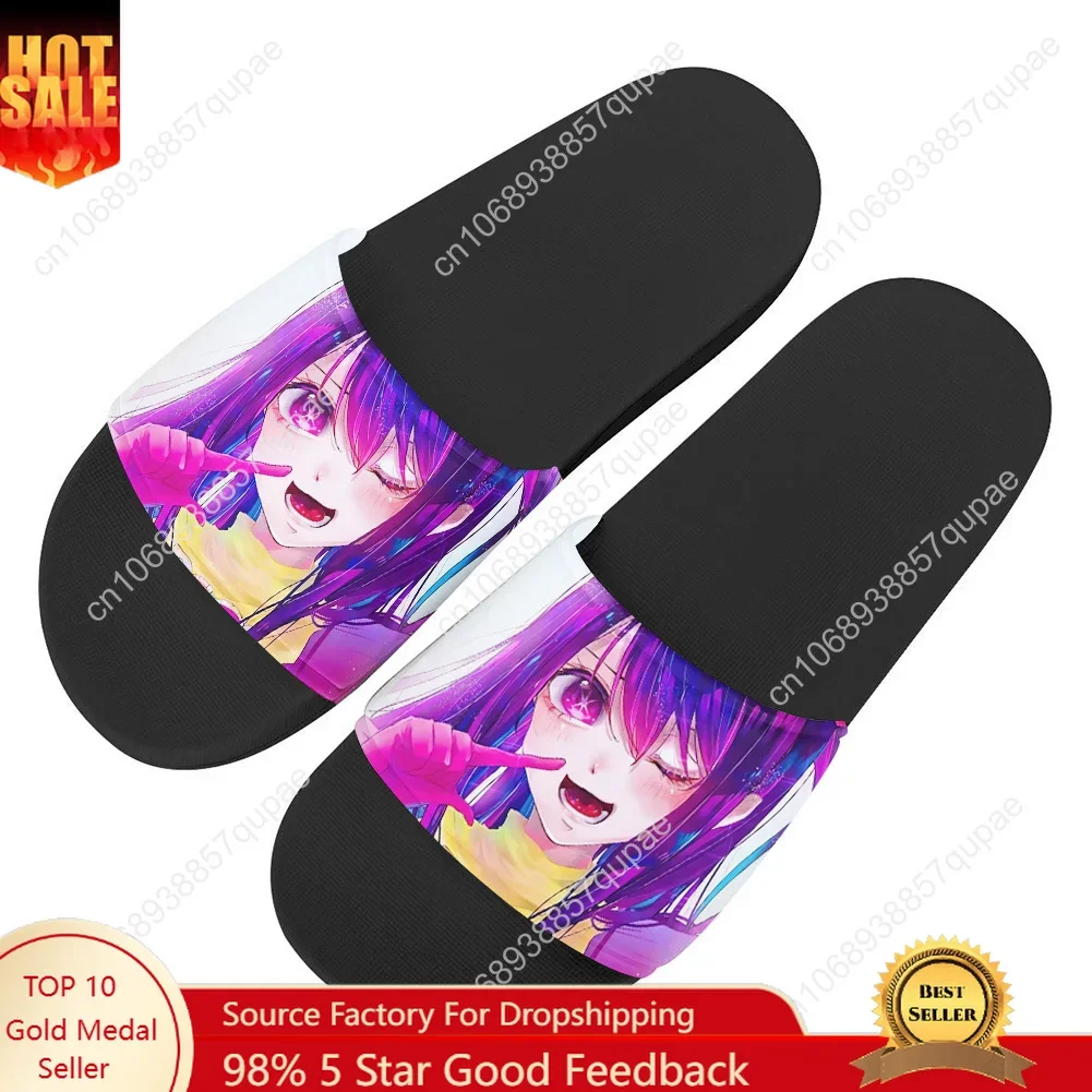 

Oshi No Ko Slippers Home Water Shoes Cute Cartoon Anime Men Women Teenagers Beach Pool Sandals Custom Made Summer Slipper