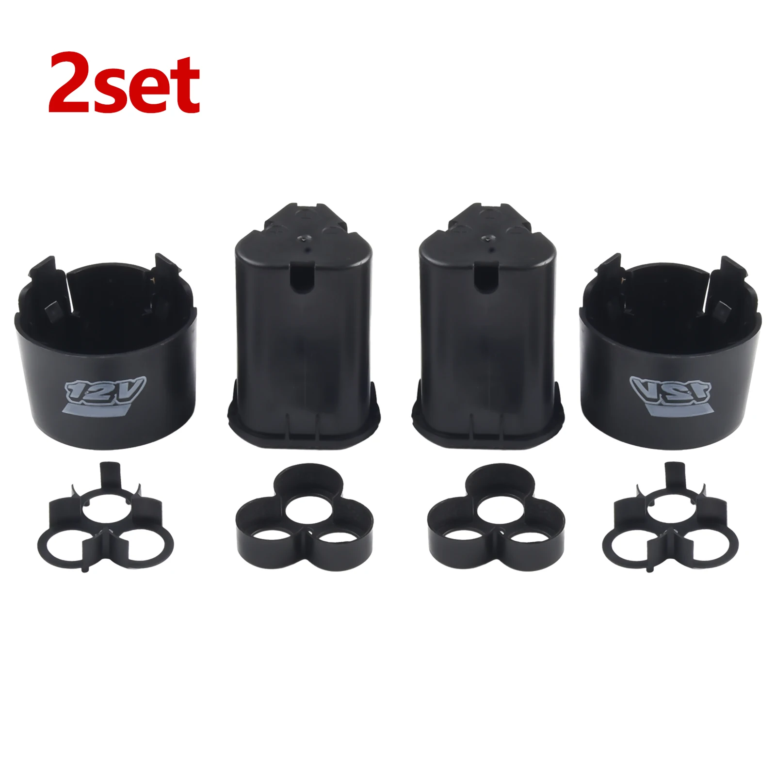 Li-ion Battery Shell, Ferramentas Elétricas, Case, 3 Cell Packs para Broca De Mão, Chave De Fenda, Placa De Proteção De Lítio, 12V, 2Set