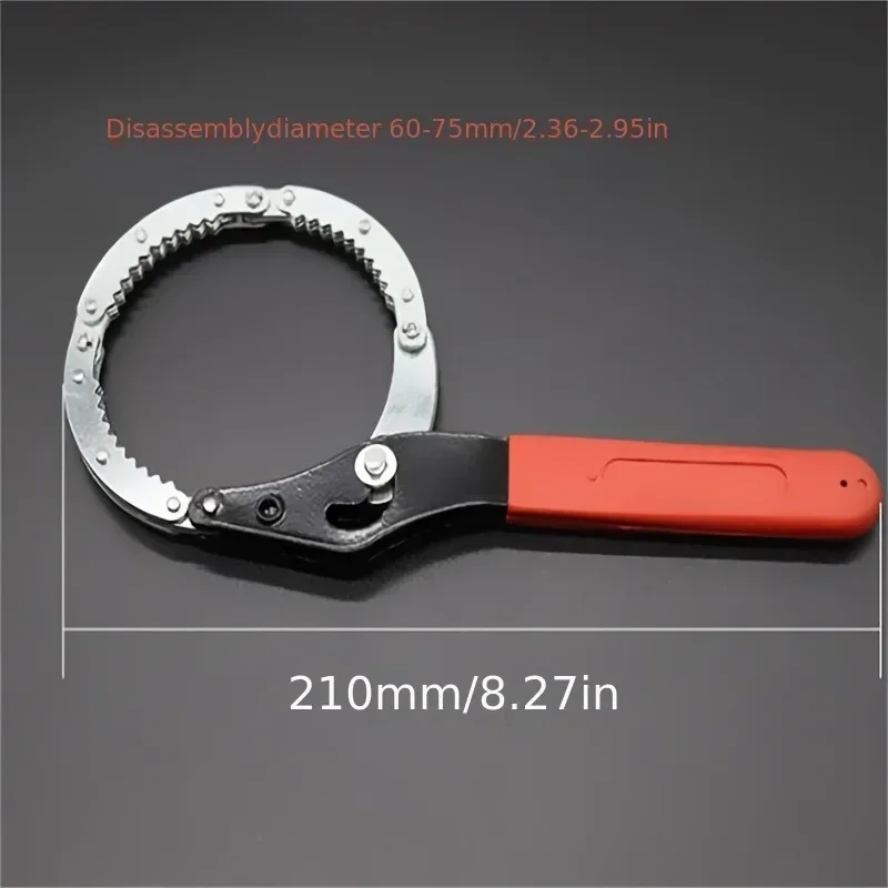 Compact Oil Filter Wrench Adjustable with Ergonomic Grip, Heavy-Duty Steel Construction for Automotive Filter Removal 3 Pack - view 4