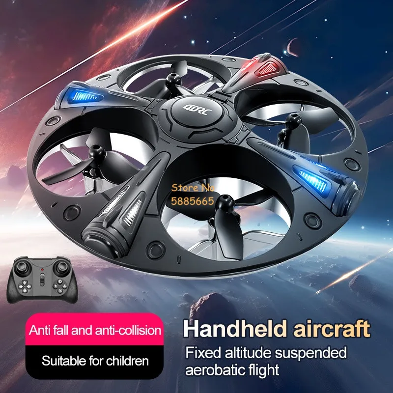 Smart Attitude Hold Hover Mini Remote Control Helicopter 2.4G 360° Roll LED Night Light Headless Mode RC Drone Quadcopter Toy