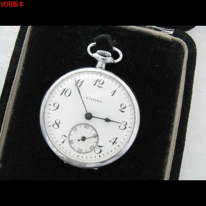 

1920 Empire Swiss original Porcelain Dial Antique Pocket Watch (Three Bridges deck)