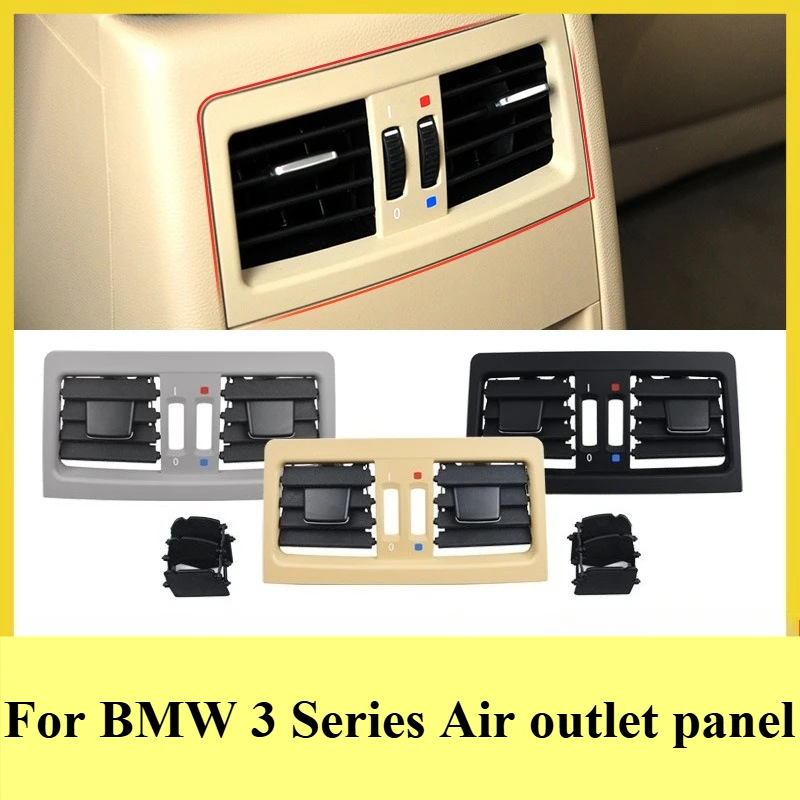 

For BMW E90 3 Series 318 320i Rear Center Console Air Outlet Vent Cover Saddle AC Panel Trim Interior Modification Accessories