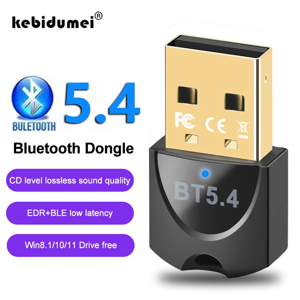 Bezprzewodowy adapter USB Bluetooth Bluetooth 5.4 do komputera Dongle Adaptador Mysz bezprzewodowa Keyborad Odbiornik muzyczny Audio Transmisja USB