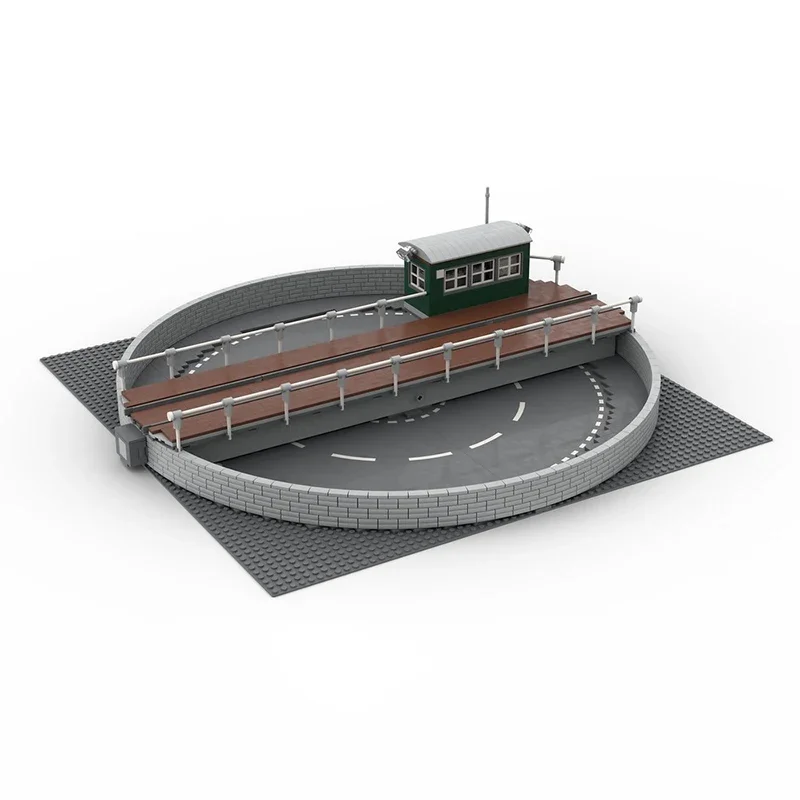 Moc Building Blocks Turntable Drehscheibe Technology Modular Bricks Model  Gifts Christmas Toys DIY Sets Assembly