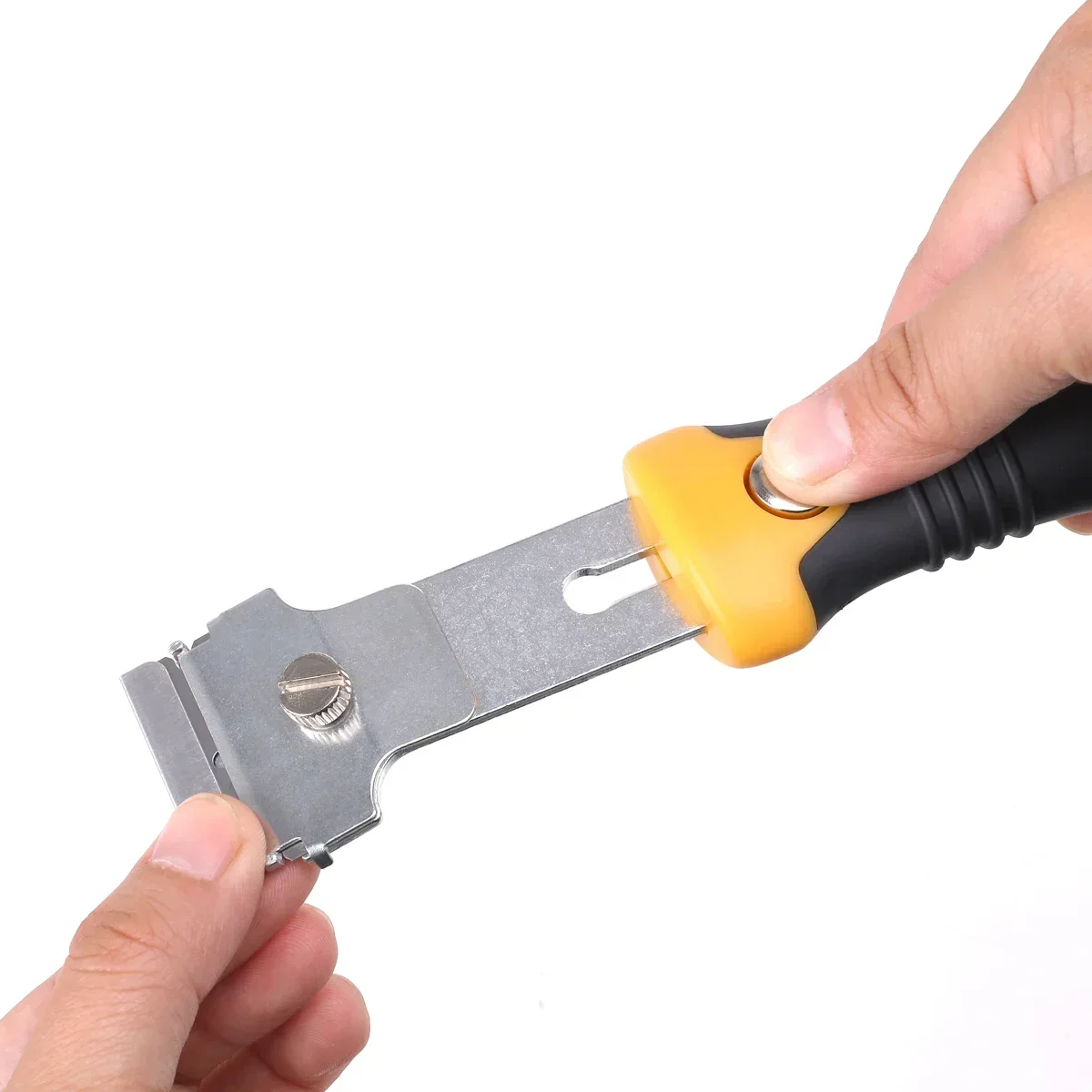 Single Edge Blade Scraper with Extendable Handle for Surface Wall Cleaning Hand Tool Knife Floor Paint Sticker Glue Gum Remover