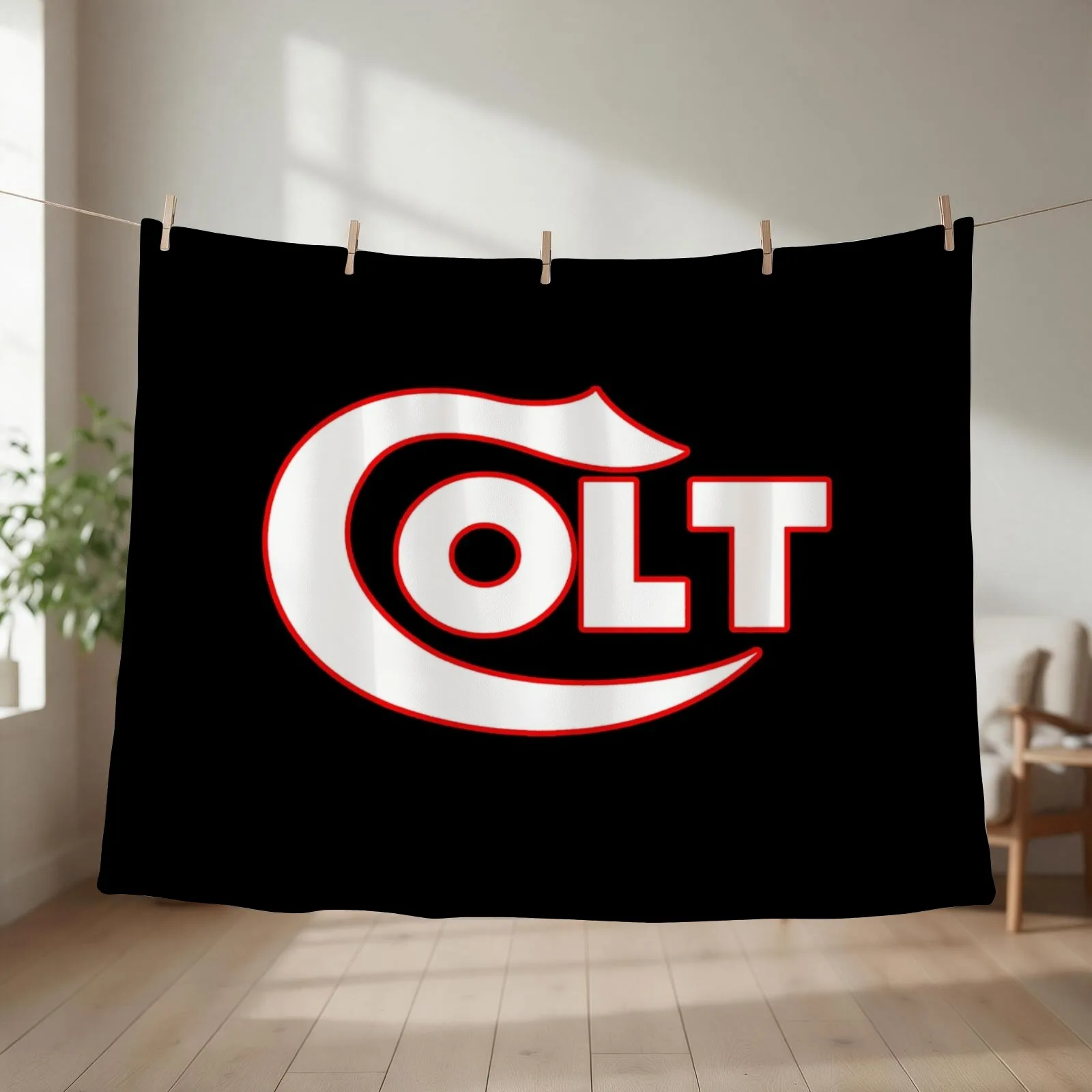 Colt Firearms Throw Blanket couch cozy soft plush fuzzy picnic outdoor blanket
