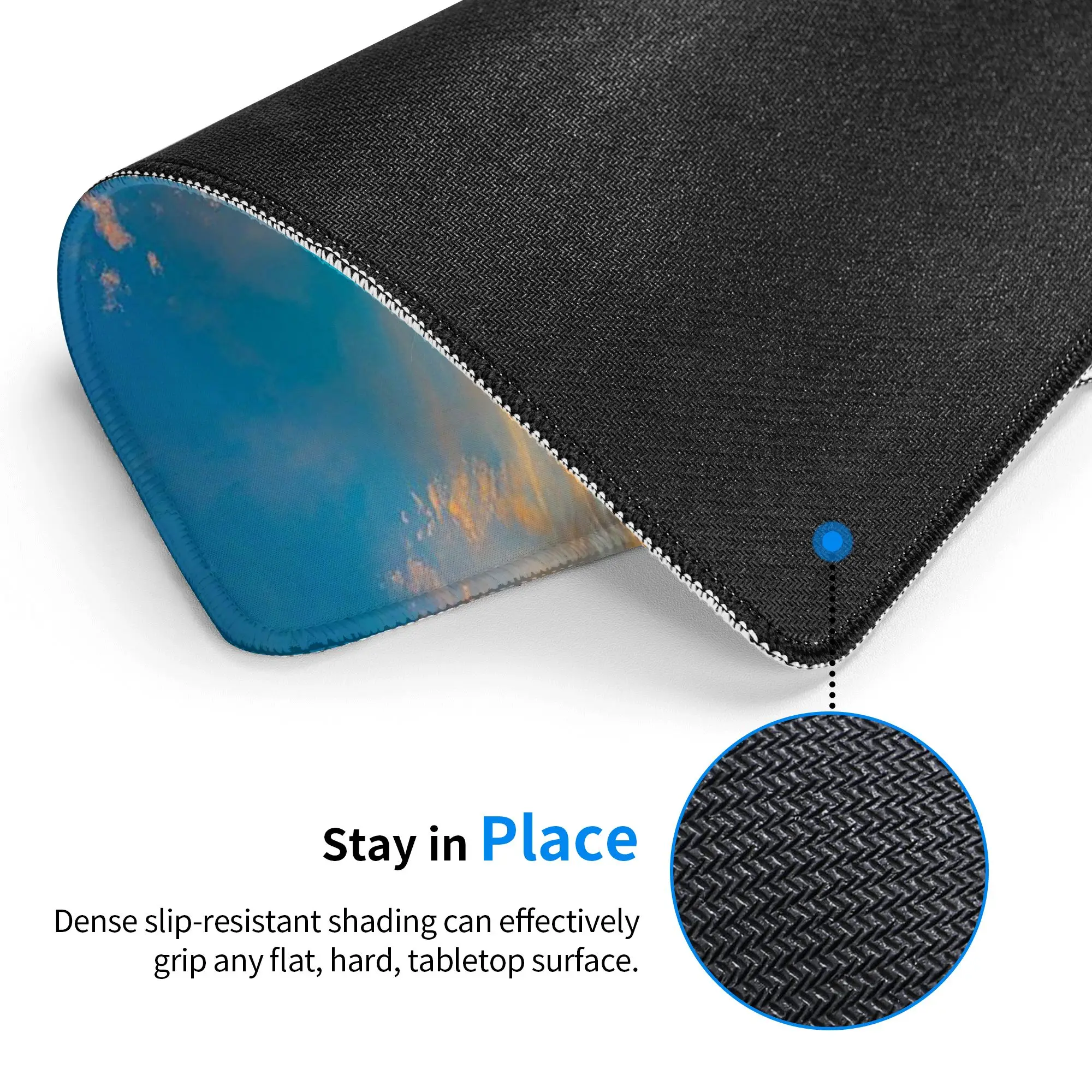 Airport Landing Sunset Print Mouse Pad Computer Keyboard Mouse Mat Gaming PC Laptop Desk Mat Office Accessories Table Mats