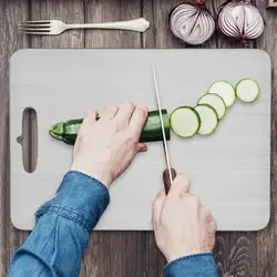 Titanium Cutting Board Thickened Double Sided Food Grade Portable Kitchen Chopping Board For Fruit Meat Vegetable Dough Kneading